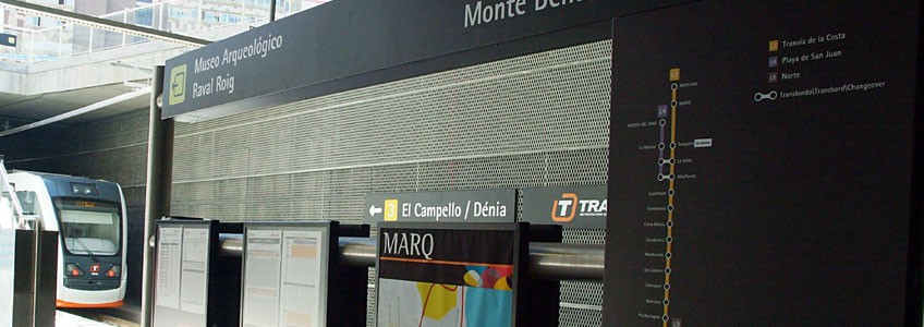 Estación de MARQ. TRAM de Alicante