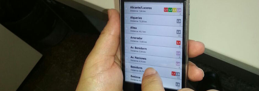 App de consulta de horarios en TRAM de Alicante
