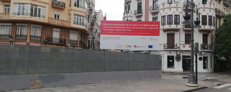 The Generalitat carries out the first steps in the underground section of the future Line 10 of Metrovalencia