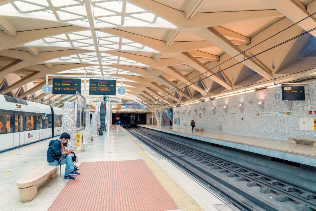 Alameda station of Metrovalencia